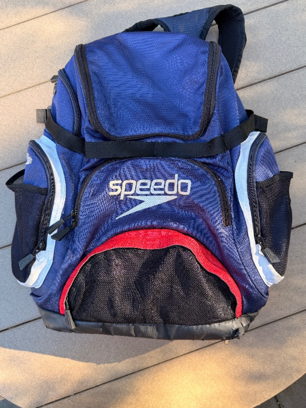 Speedo Teamster Backpack 35L Navy Red White